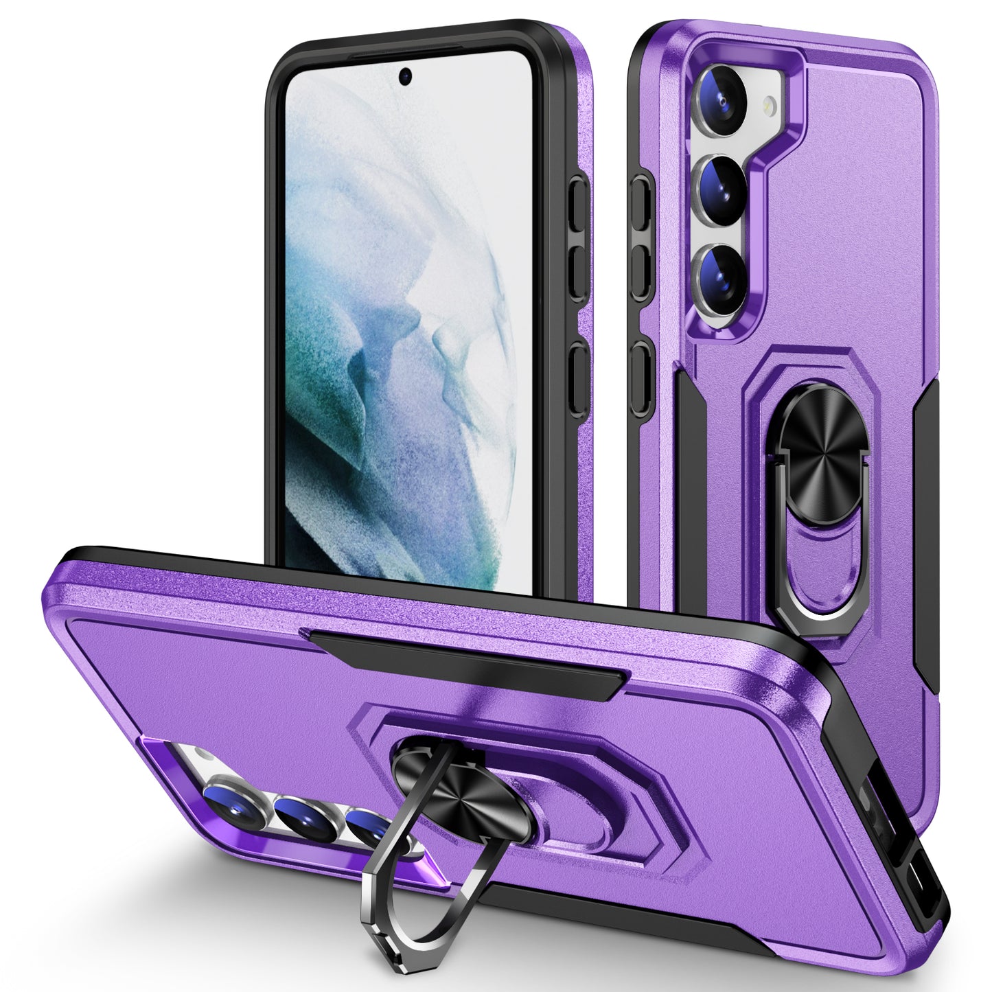 Pioneer Galaxy S23 Case Rotating Ring Stand