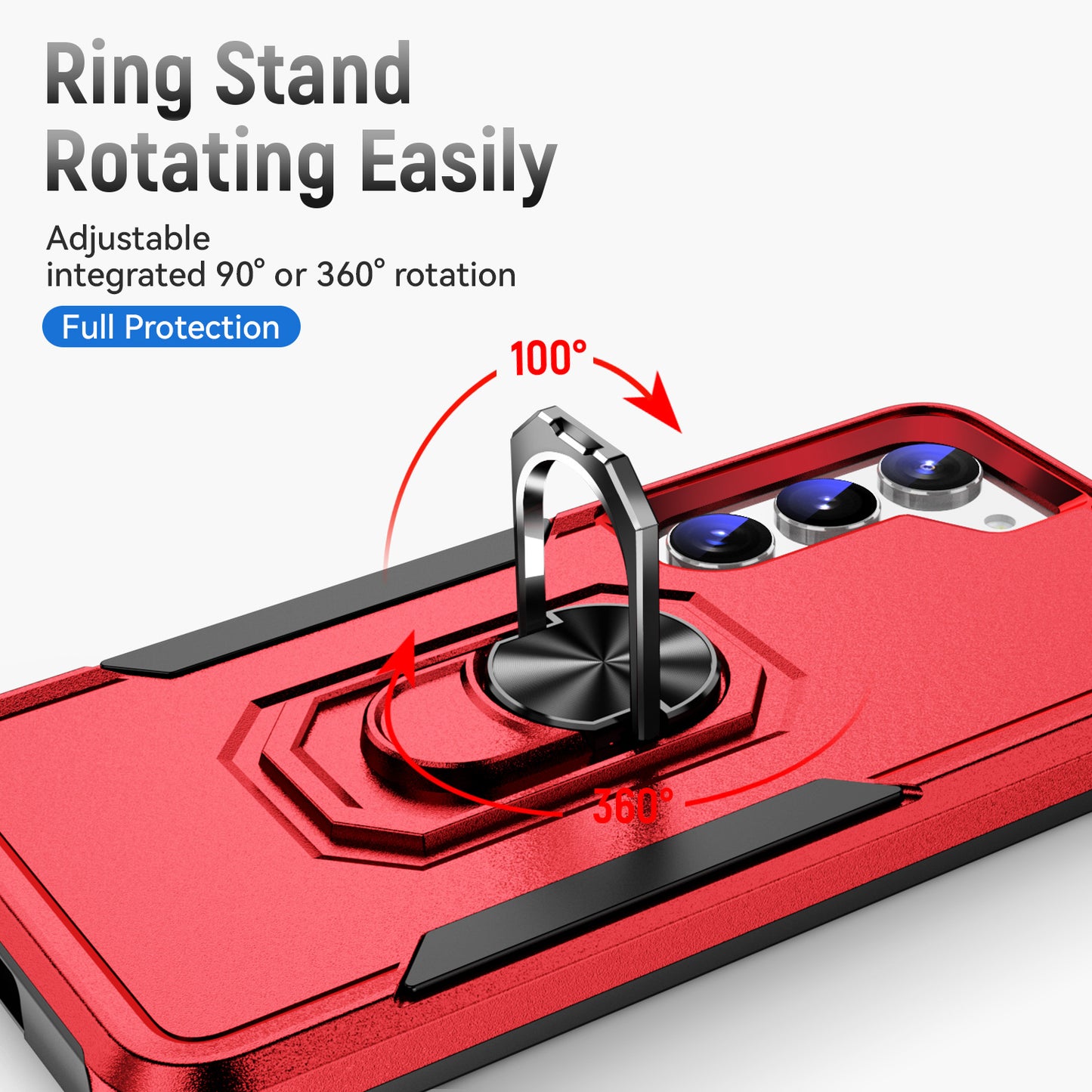 Pioneer Galaxy S23 Case Rotating Ring Stand