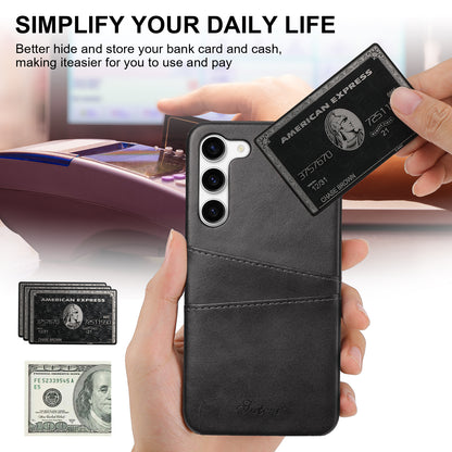 Clamshell Card Holder Galaxy S23+ Case Swipe RFID