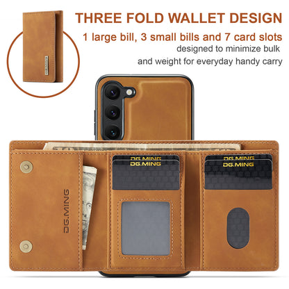 Retro Detachable Fold Wallet Galaxy S23 Case Magnetic Clip