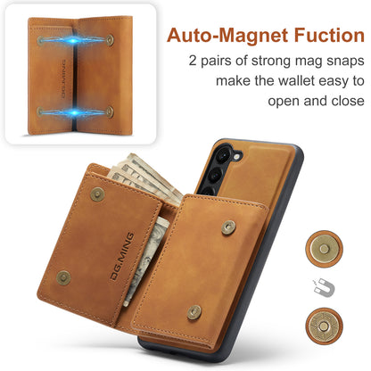 Retro Detachable Fold Wallet Galaxy S23 Case Magnetic Clip