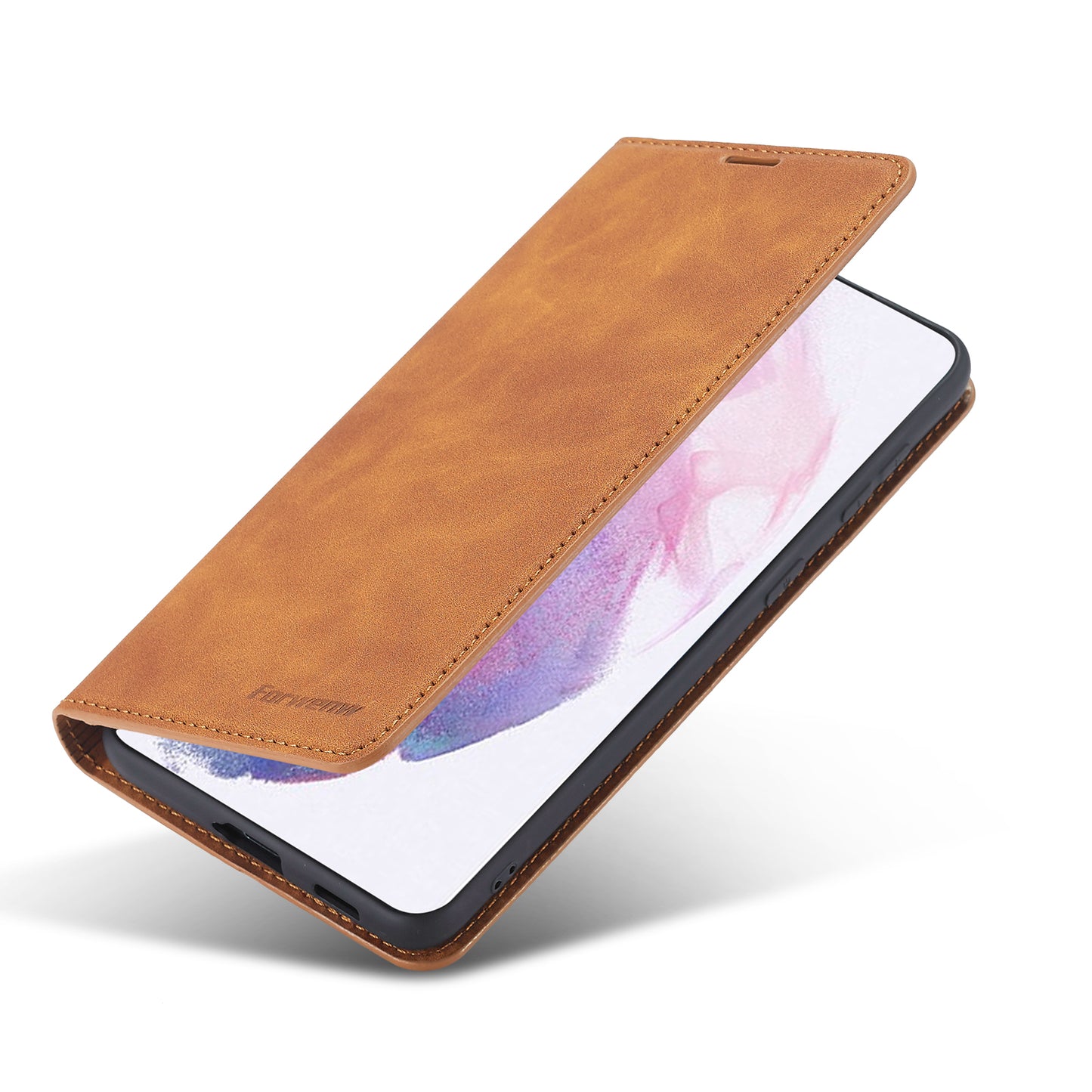 Illusion Slim Retro Leather Galaxy S23+ Case Magnetic