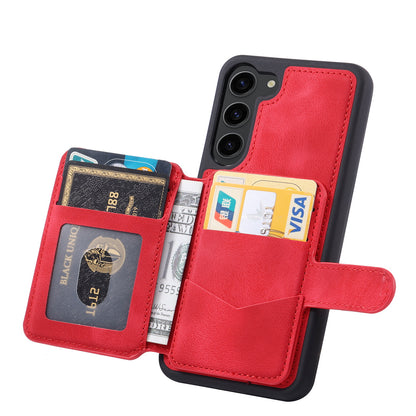 Fantasy Card Slots Buckle Galaxy S23+ Case Leather Anti-theft