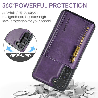 Wallet Detachable Tri-fold Galaxy S23 Case Muilti Card Slots