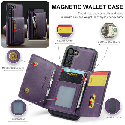 Wallet Detachable Tri-fold Galaxy S23 Case Muilti Card Slots