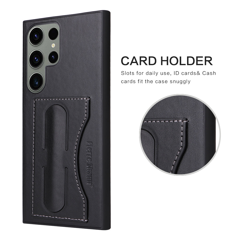 Contracted Card Holder Galaxy S23 Ultra Case Beveled Stand