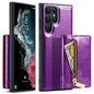 Glitter Leather 2-in-1 Wallet Zipper Galaxy S24 Ultra Case Detachable