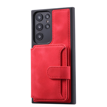 Fantasy Card Slots Buckle Galaxy S23 Ultra Case Leather Anti-theft