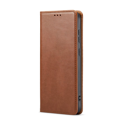 PU Leather Galaxy S23+ Case Wallet Stand Texture Deluxe