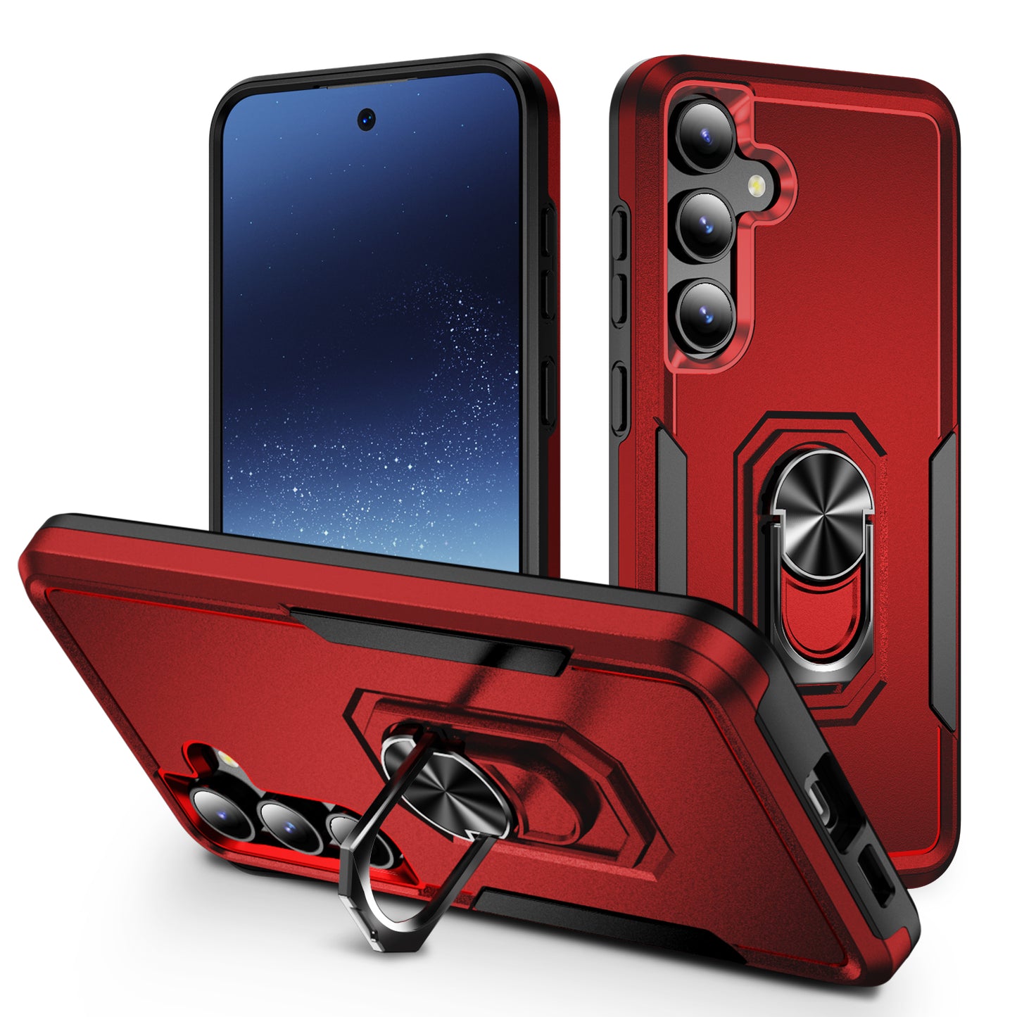 Pioneer Galaxy S24 Case Rotating Ring Stand