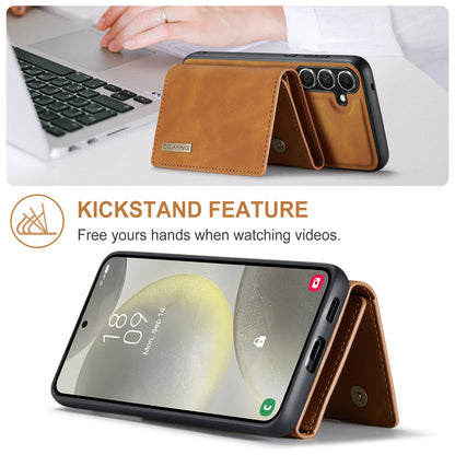 Retro Detachable Fold Wallet Galaxy S24 FE Case Magnetic Clip