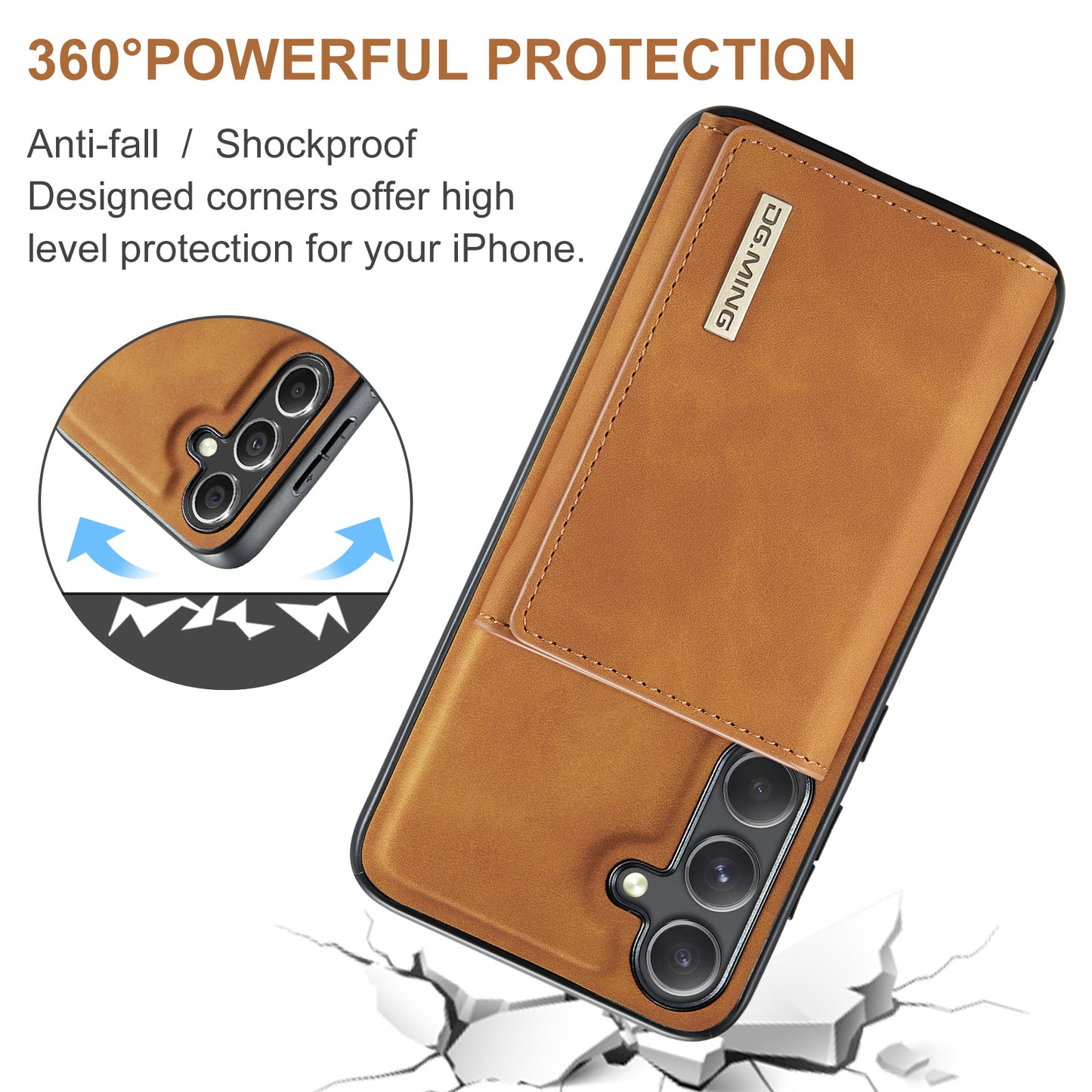 Retro Detachable Fold Wallet Galaxy S24 FE Case Magnetic Clip