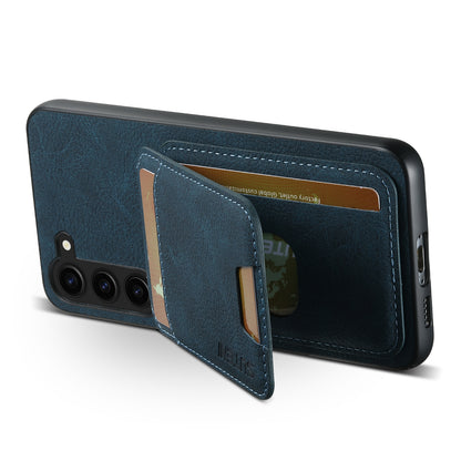 Litchi Leather Card Bag Galaxy S24+ Case Magnetic