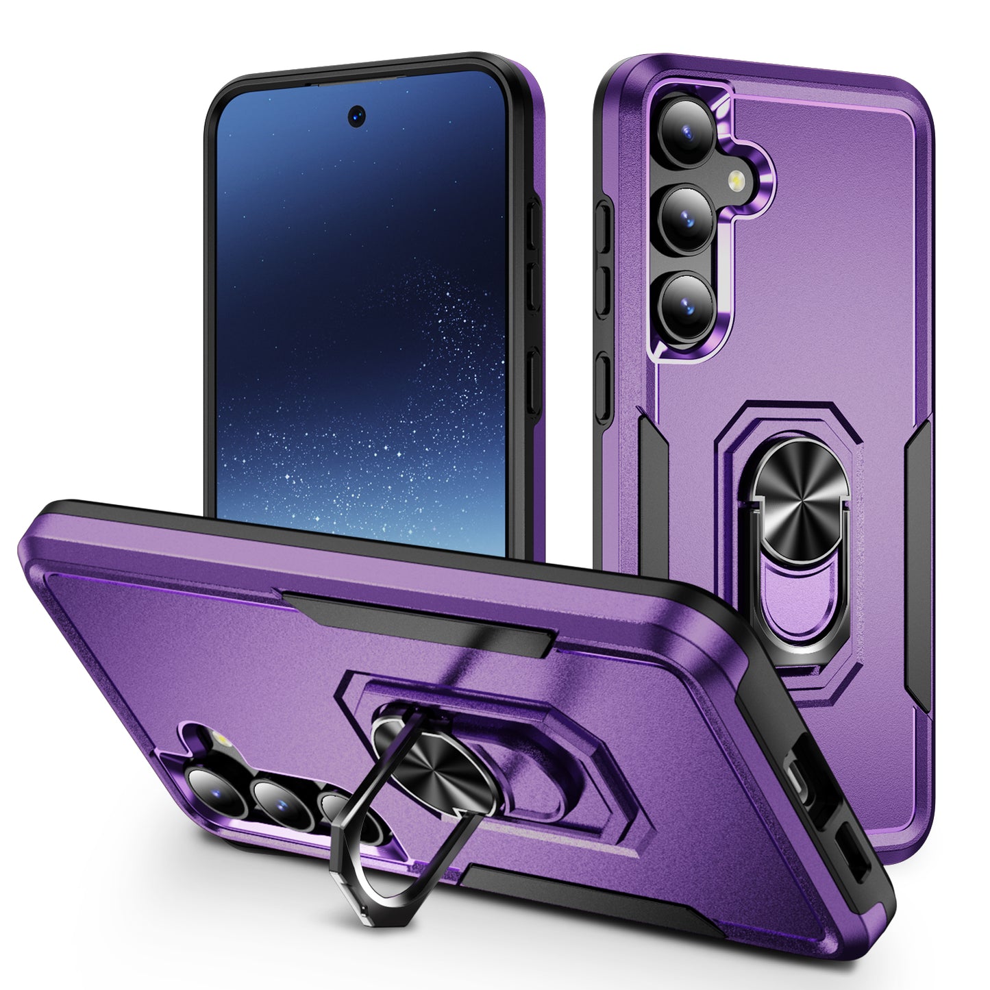 Pioneer Galaxy S24+ Case Rotating Ring Stand