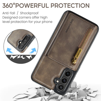 Wallet Detachable Tri-fold Galaxy S24+ Case Muilti Card Slots