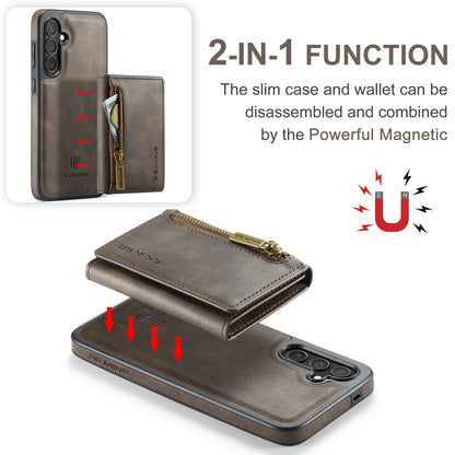 Wallet Detachable Tri-fold Galaxy S24+ Case Muilti Card Slots