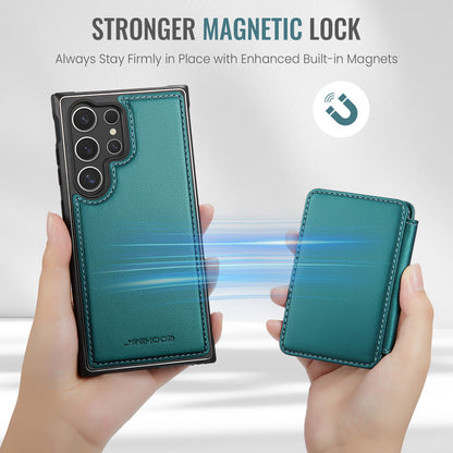 Magnetic Card Holder Galaxy S24 Ultra Case Detachable RFID Blocking