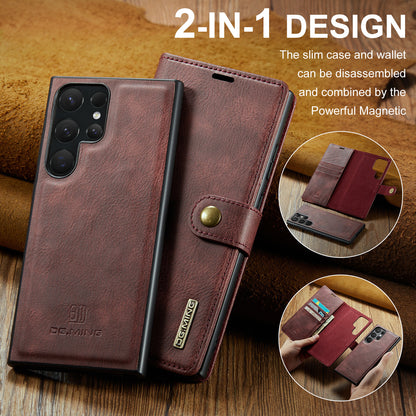 Wallet Detachable 2 In 1 Buckle Galaxy S24 Ultra Case Magnetic