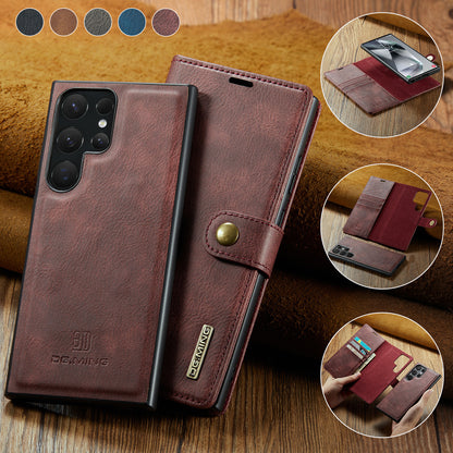 Wallet Detachable 2 In 1 Buckle Galaxy S24 Ultra Case Magnetic