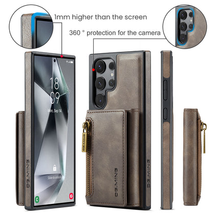 Wallet Detachable Tri-fold Galaxy S24 Ultra Case Muilti Card Slots