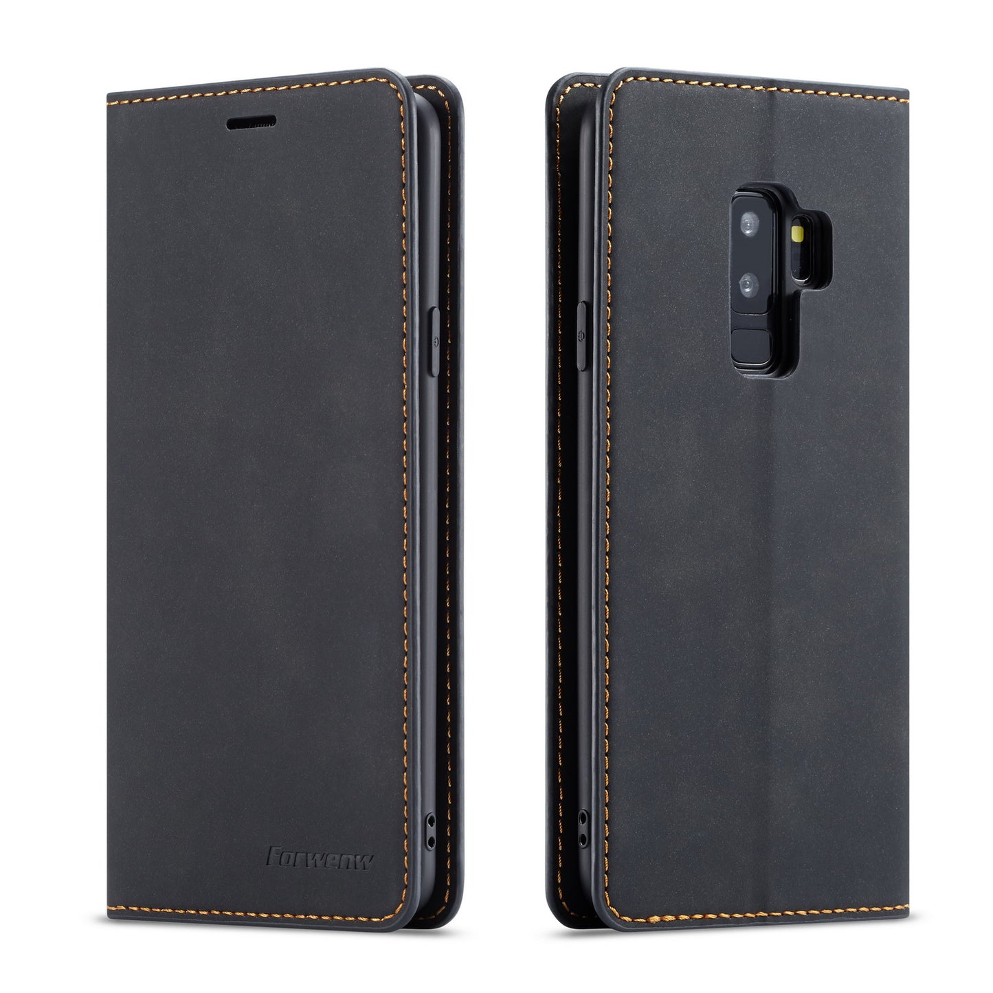 Illusion Slim Retro Leather Galaxy S9 Case Magnetic