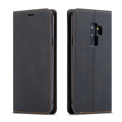 Illusion Slim Retro Leather Galaxy S9 Case Magnetic