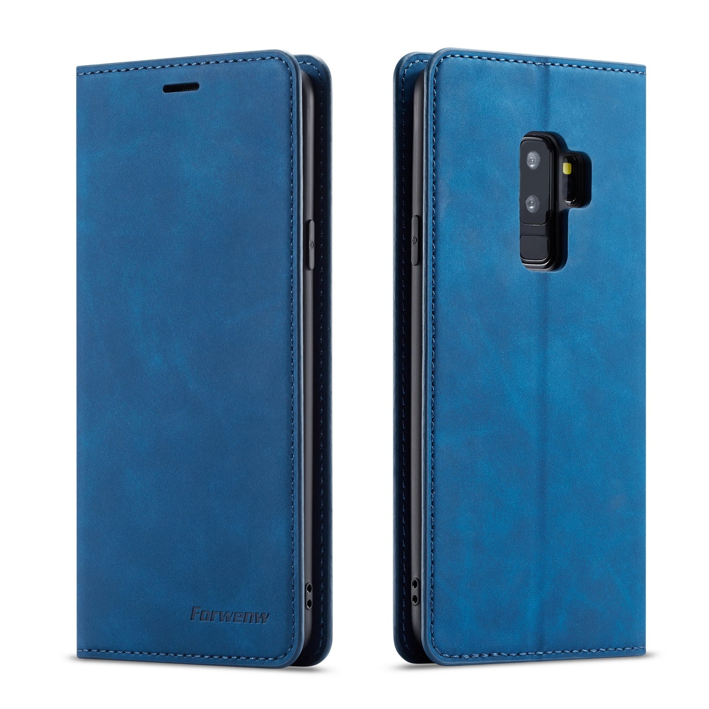 Illusion Slim Retro Leather Galaxy S9 Case Magnetic