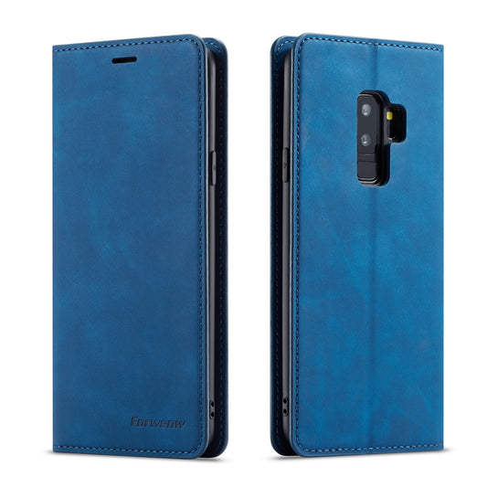 Illusion Slim Retro Leather Galaxy S9 Case Magnetic