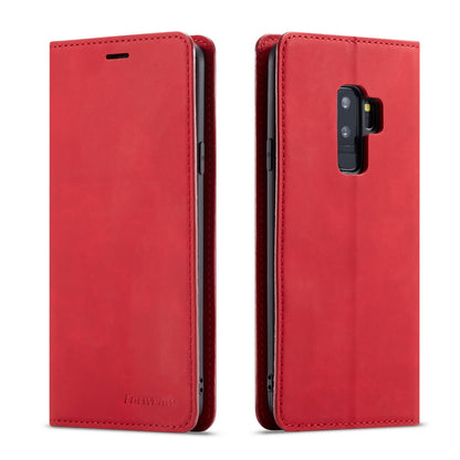 Illusion Slim Retro Leather Galaxy S9 Case Magnetic