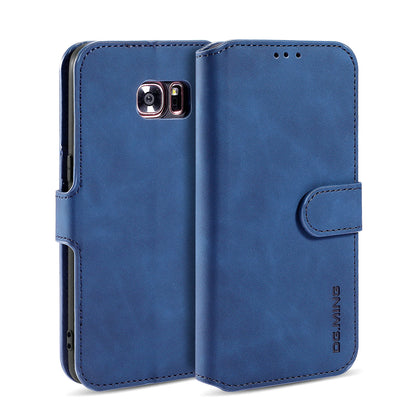 Retro Leather Edge Galaxy S7 Edge Case with Hand Strap