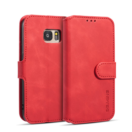 Retro Leather Edge Galaxy S7 Case with Hand Strap