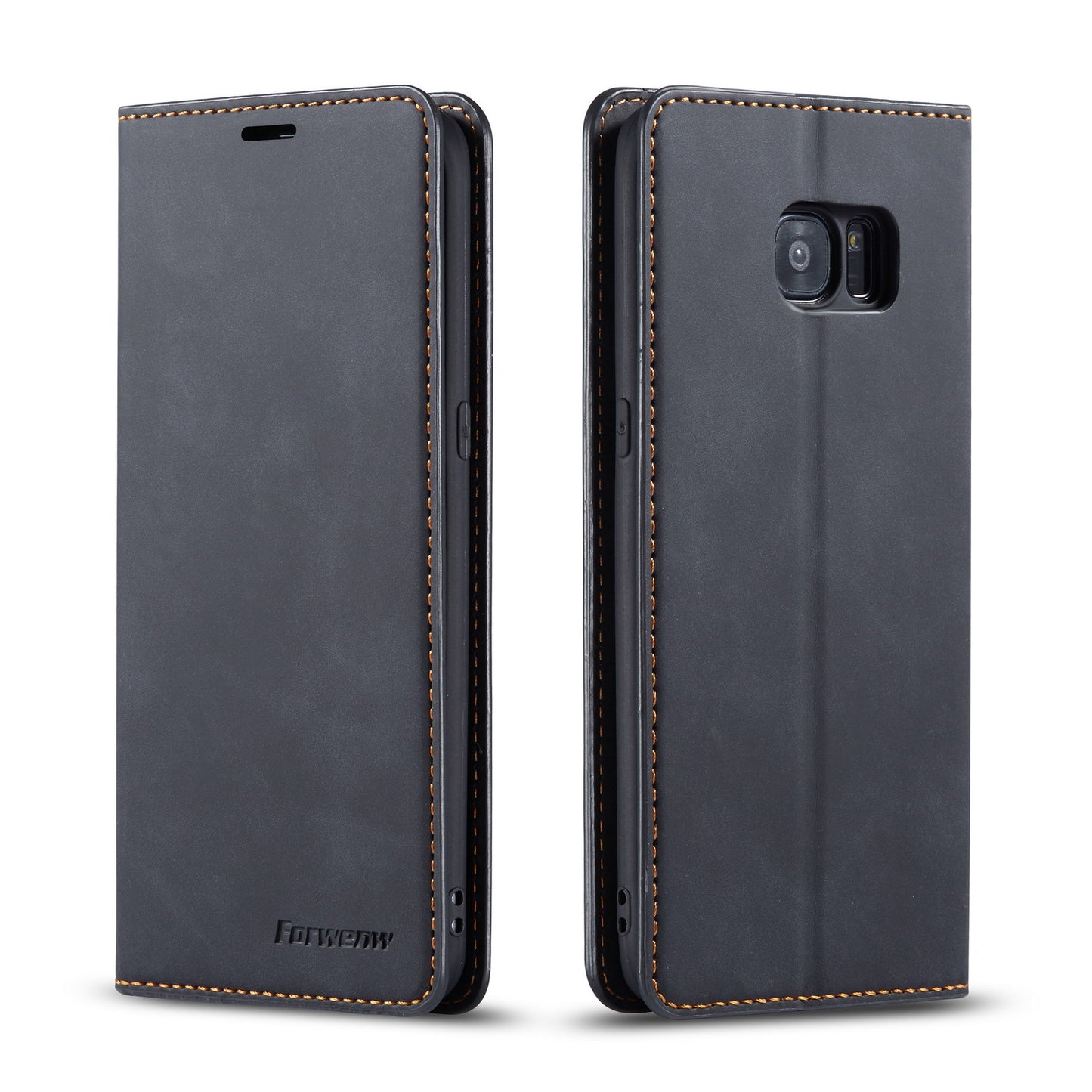 Illusion Slim Retro Leather Galaxy S7 Edge Case Magnetic