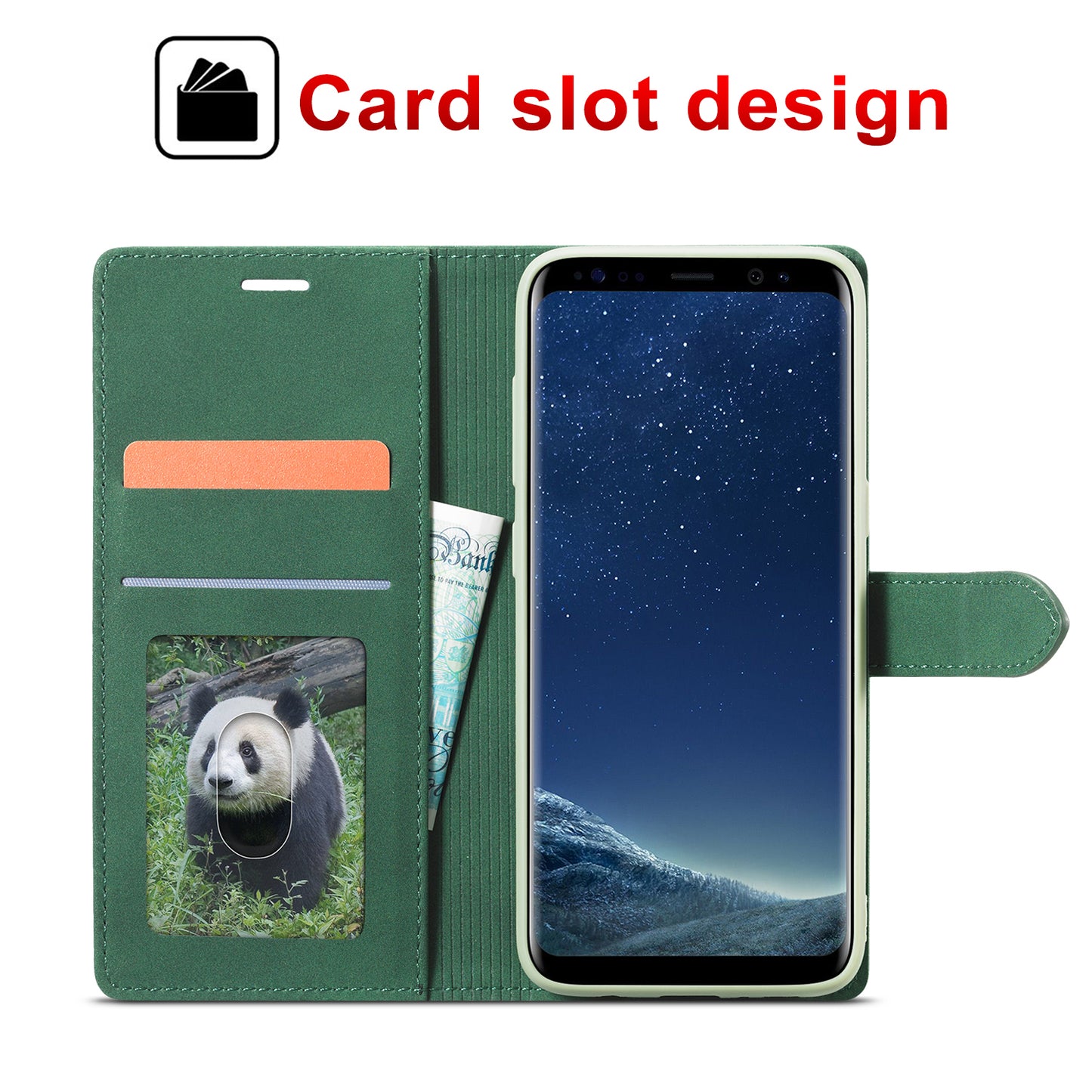 Gentry Slim Wallet Stand Galaxy S8+ Case Buckle