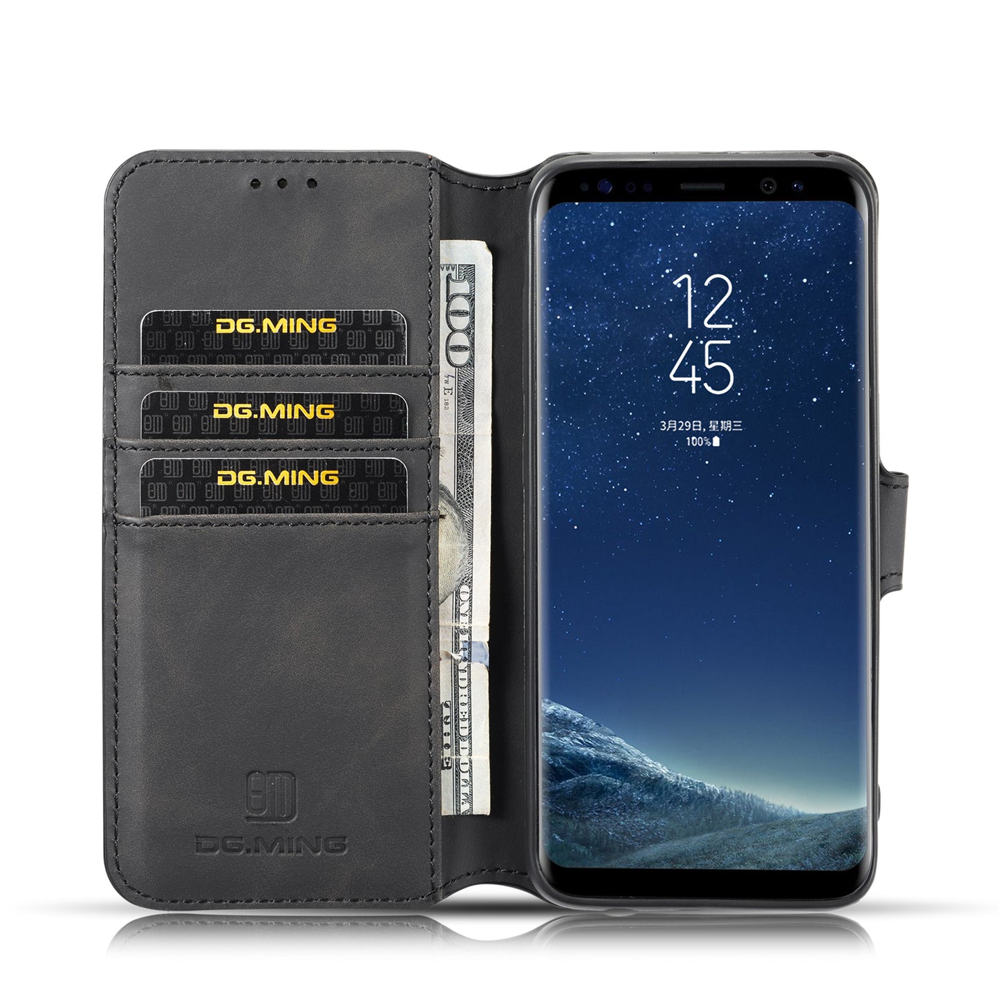 Retro Leather Edge Galaxy S8 Case with Hand Strap