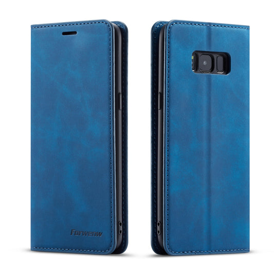 Illusion Slim Retro Leather Galaxy S8+ Case Magnetic