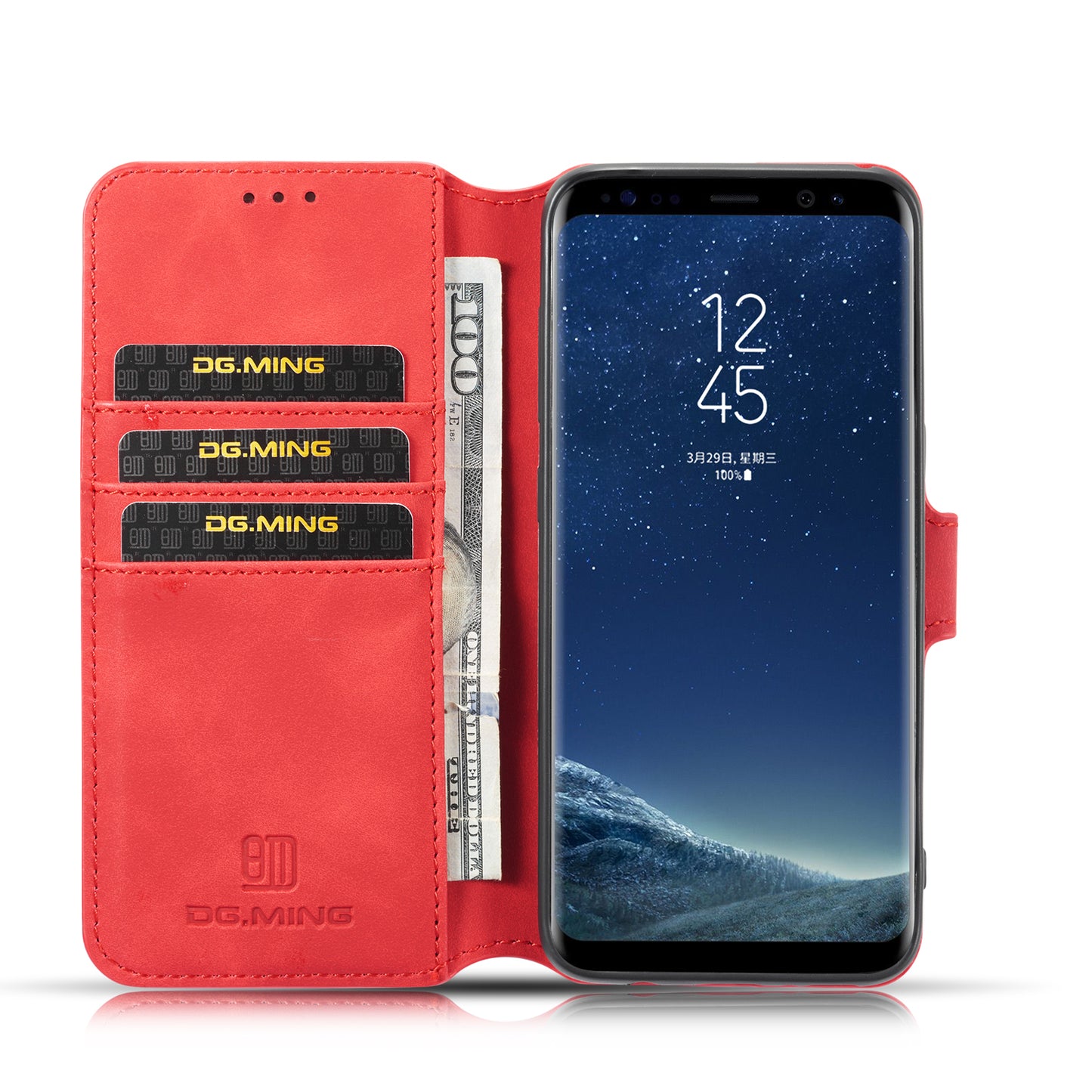 Retro Leather Edge Galaxy S8 Plus Case with Hand Strap