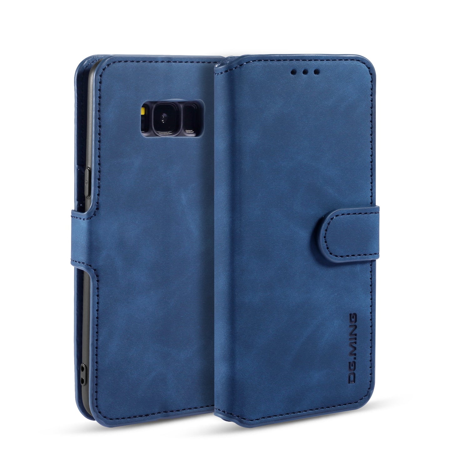 Retro Leather Edge Galaxy S8 Plus Case with Hand Strap