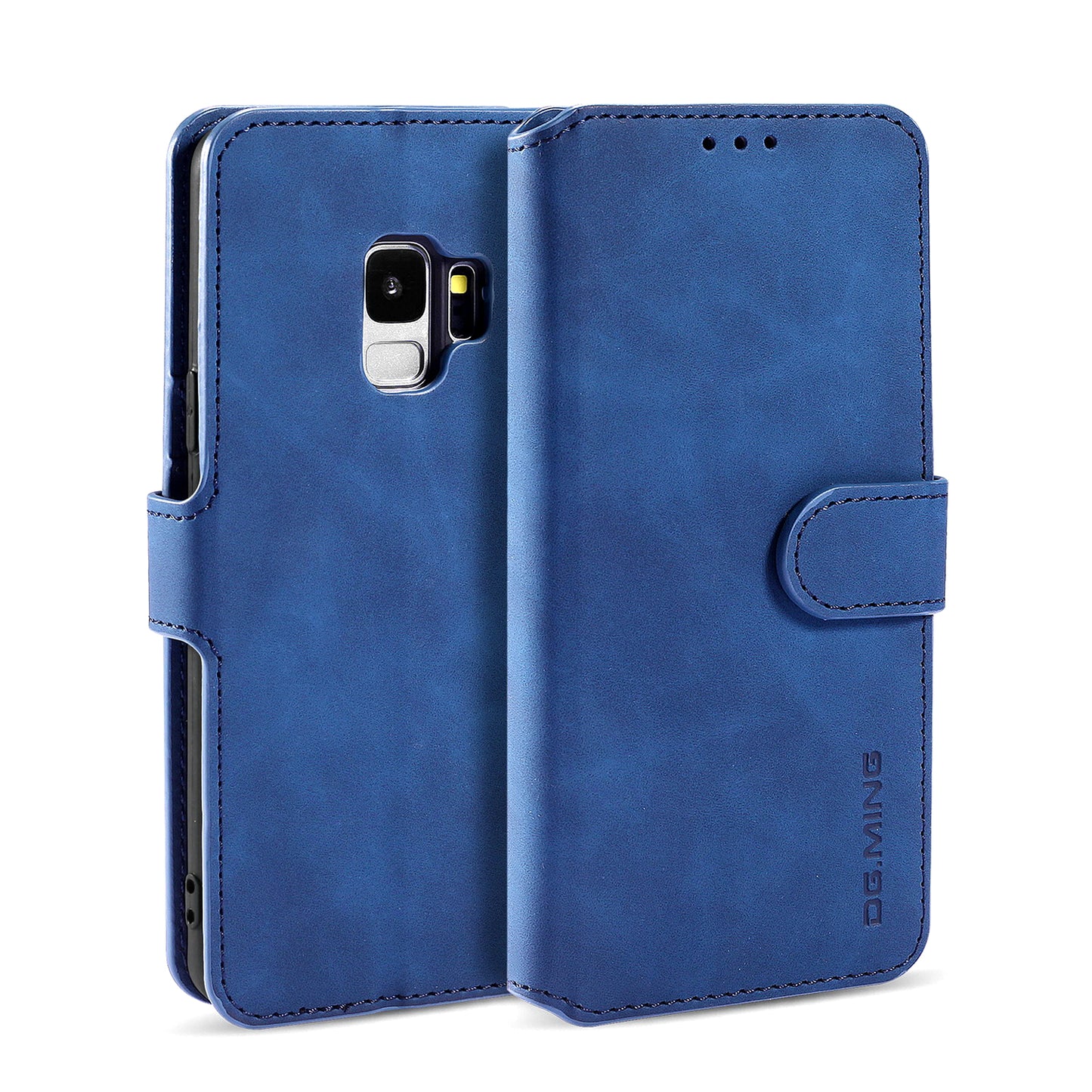 Retro Leather Edge Galaxy S9 Case with Hand Strap