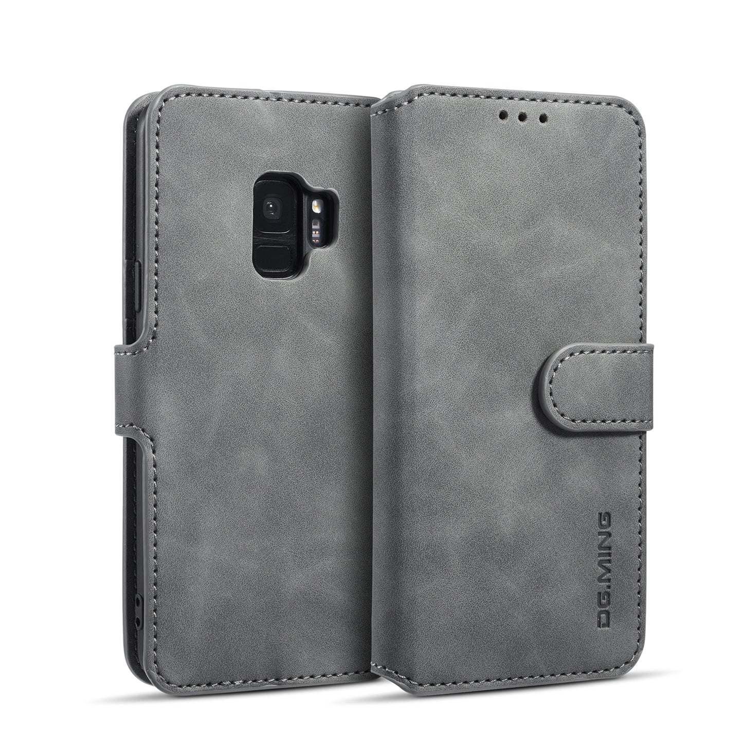 Retro Leather Edge Galaxy S9 Case with Hand Strap