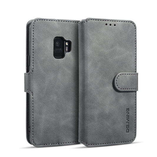 Retro Leather Edge Galaxy S9 Case with Hand Strap