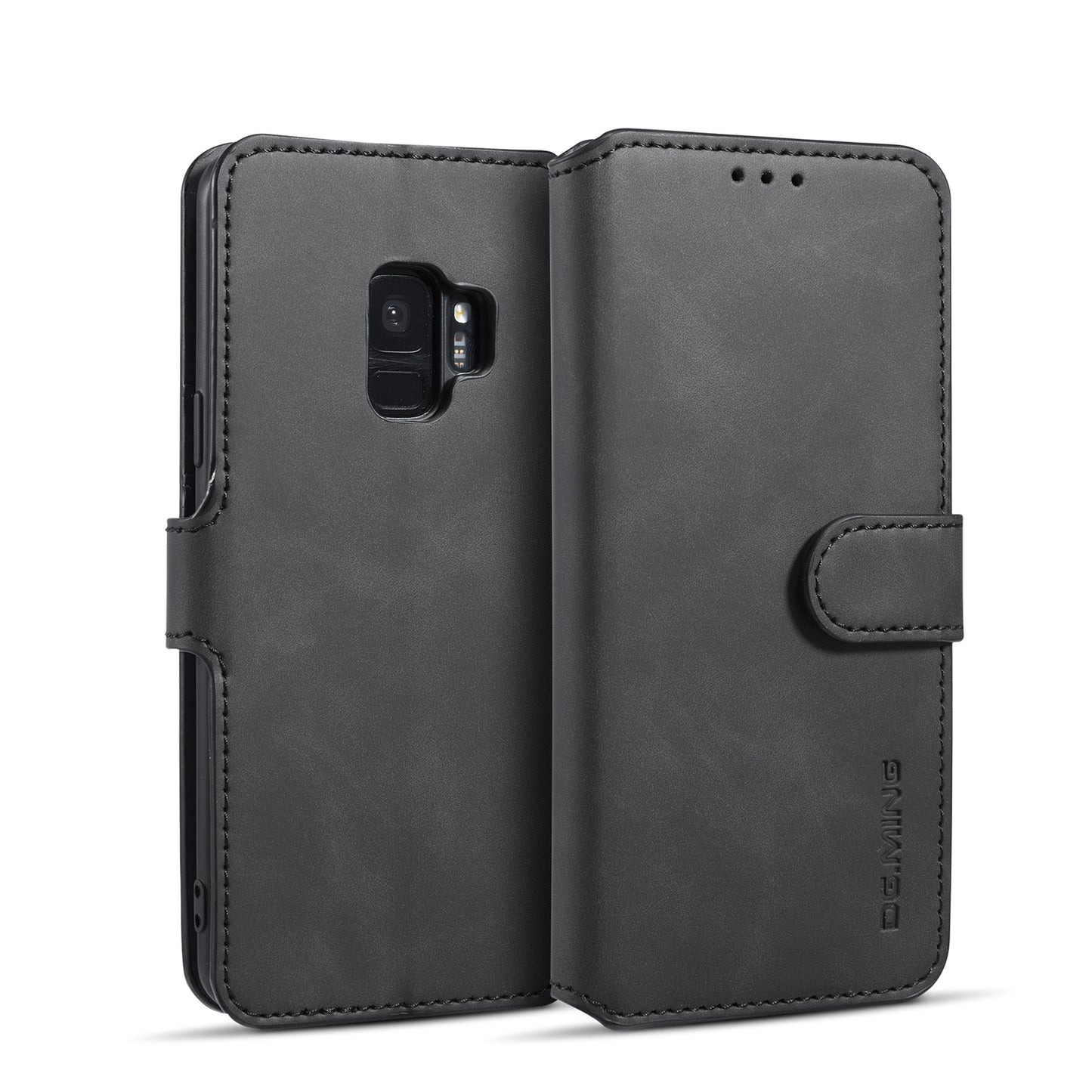 Retro Leather Edge Galaxy S9 Case with Hand Strap