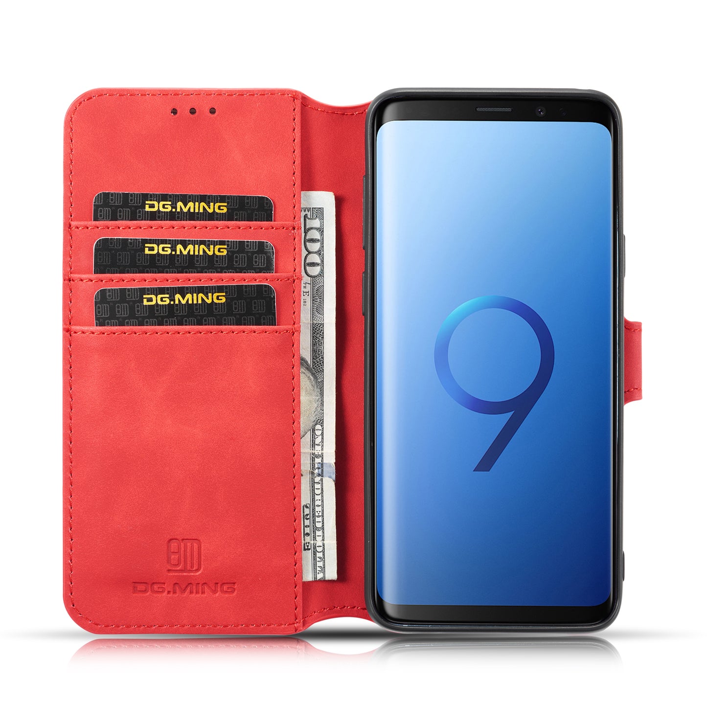 Retro Leather Edge Galaxy S9+ Case with Hand Strap