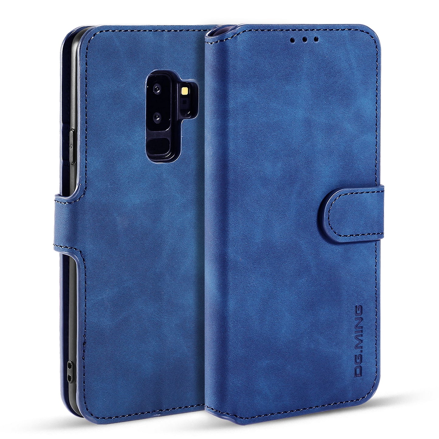 Retro Leather Edge Galaxy S9+ Case with Hand Strap