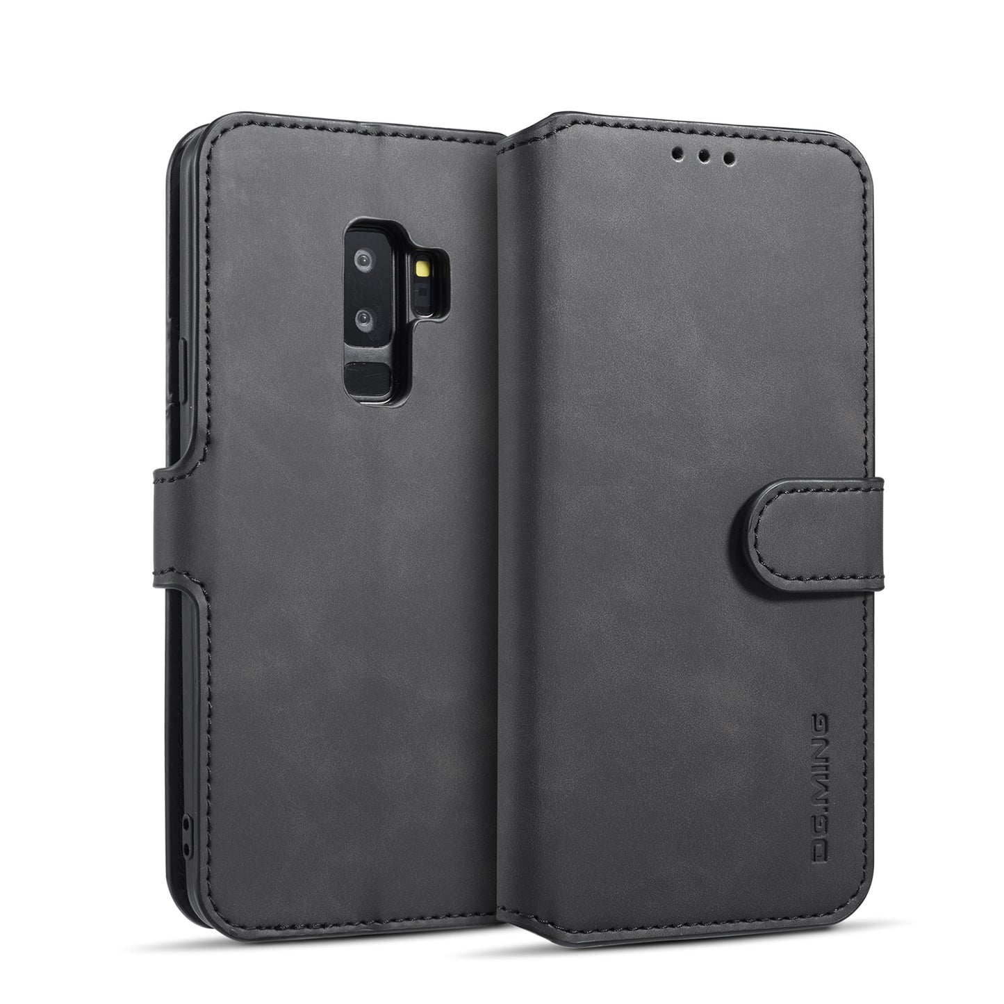 Retro Leather Edge Galaxy S9+ Case with Hand Strap