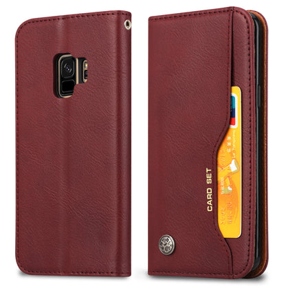 Classical Knead Leather Galaxy S9 Case with Notes Pocket