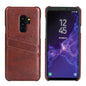 Oil Waxed Leather Card Holder Galaxy S9 Case Back