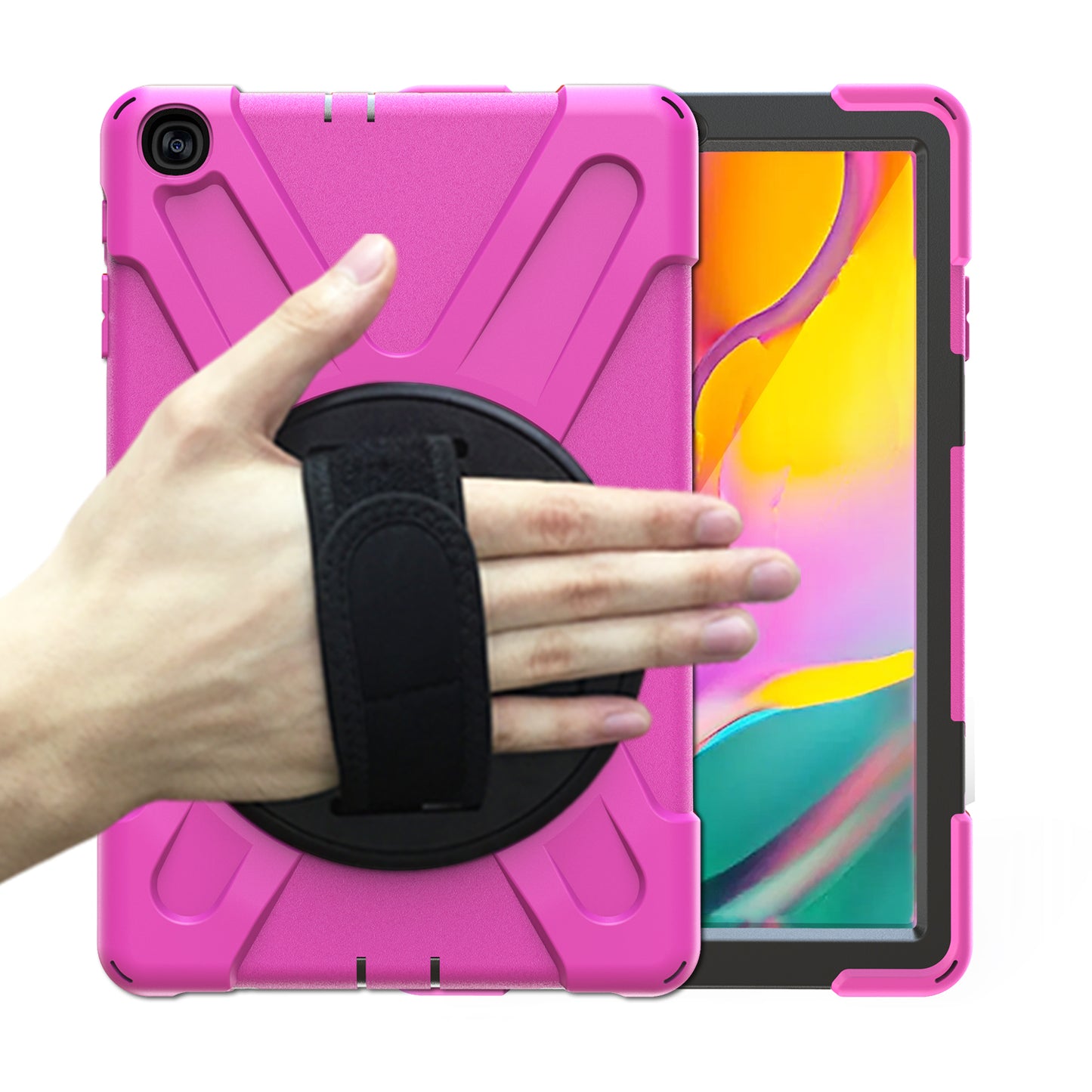 Pirate King Galaxy Tab A 10.1 (2019) Case 360 Rotating Stand Hand