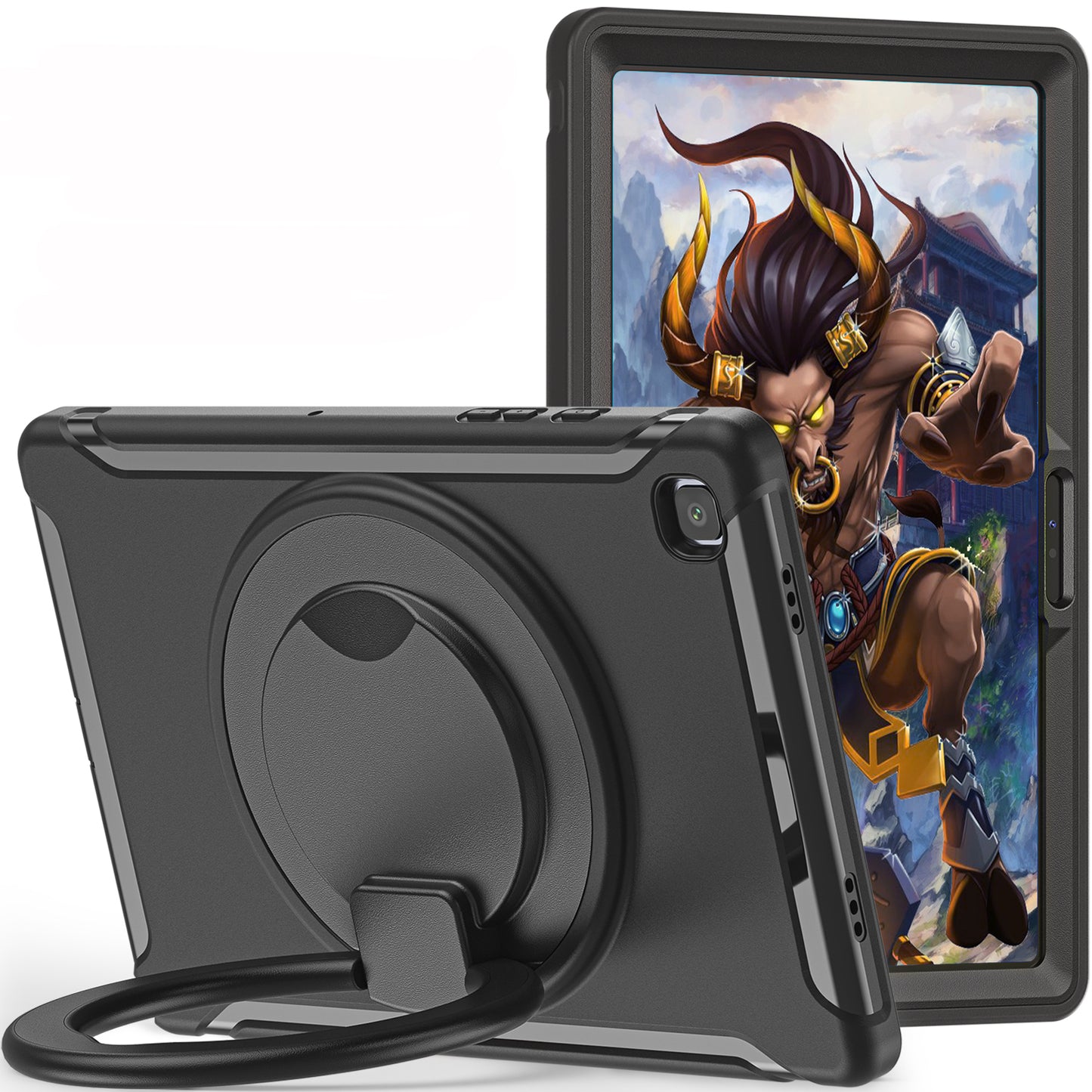 Bull Demon King Galaxy Tab A7 Case Handle Grip Triple