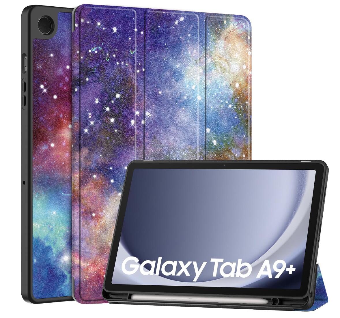 Soft TPU Combo Leather Samsung Galaxy Tab A9 Case Tri-fold Stand