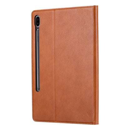 Classical Knead Leather Galaxy Tab S6 Case with Notes Pocket